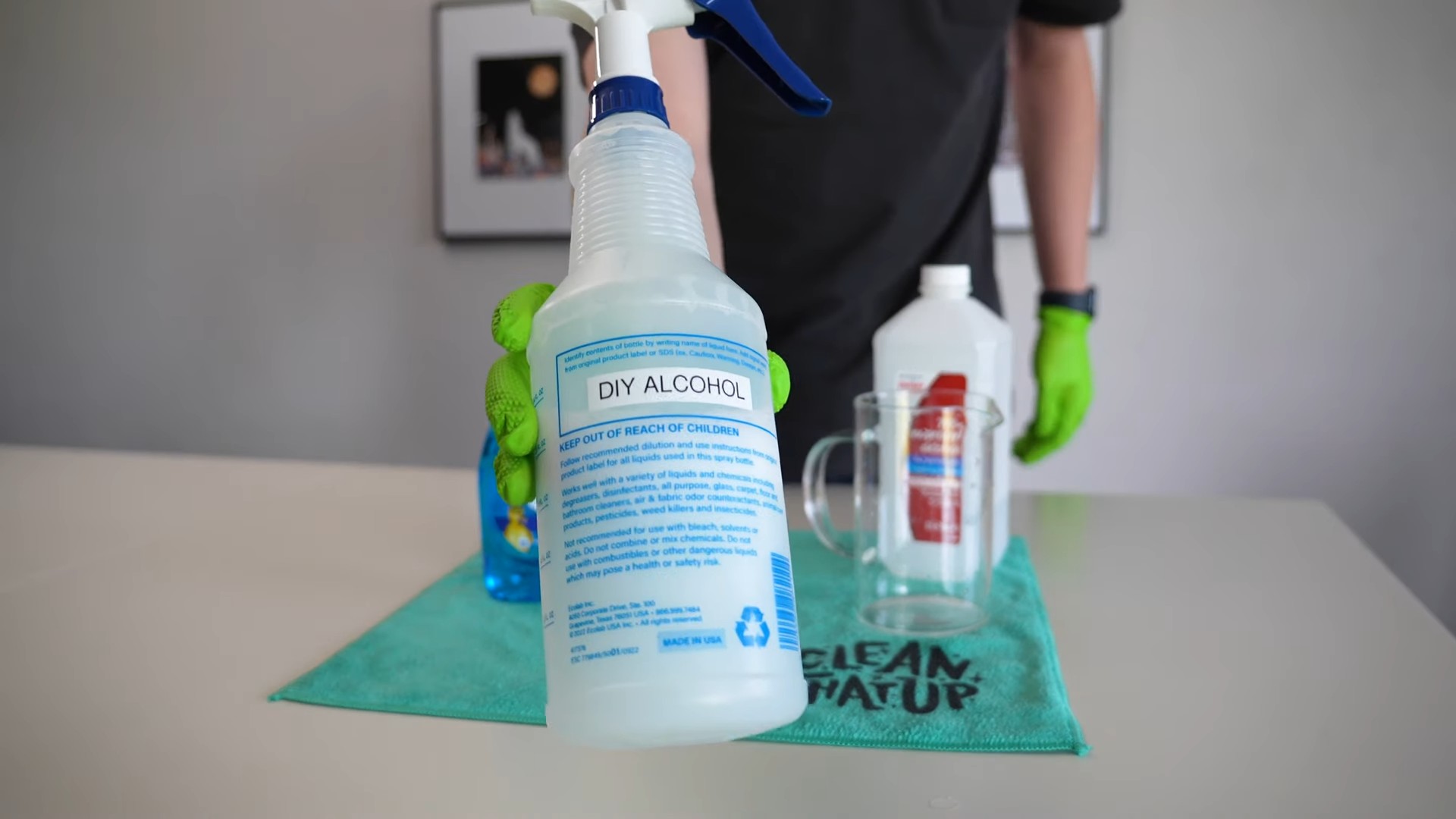 Alcohol cleaner effectiveness